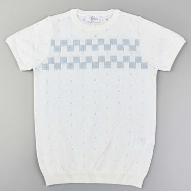 Hadas Knitted Checkered Top - Kidichic